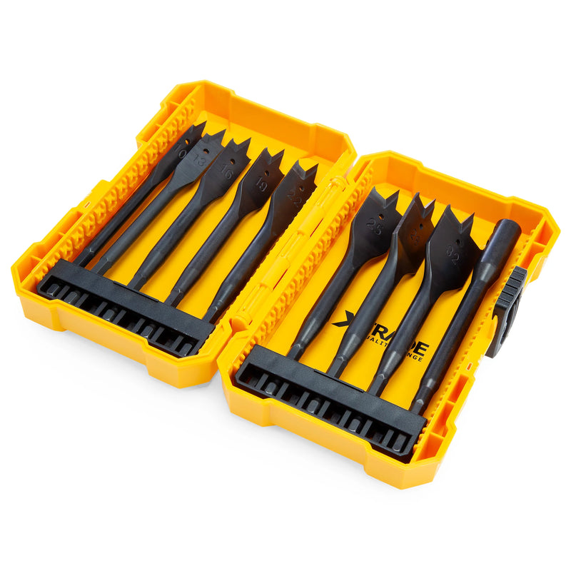 XTrade X0900225 9 Piece Flat Bit Set