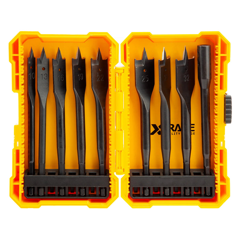 XTrade X0900225 9 Piece Flat Bit Set