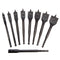 XTrade X0900225 9 Piece Flat Bit Set