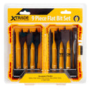 XTrade X0900225 9 Piece Flat Bit Set