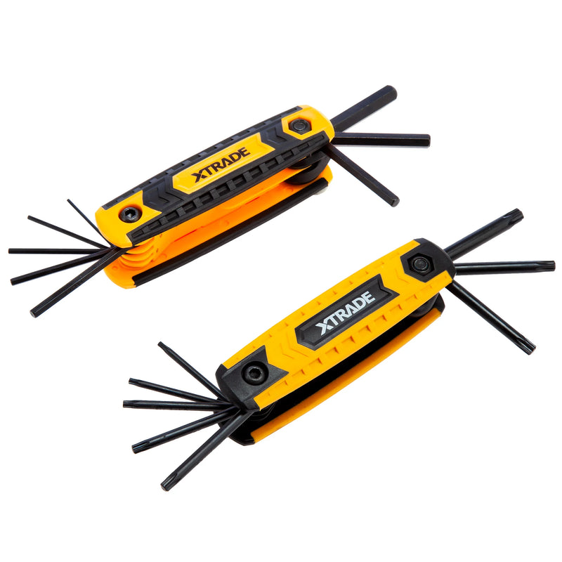 XTrade 2 Piece Folding Hex Key Set – Torx & Metric