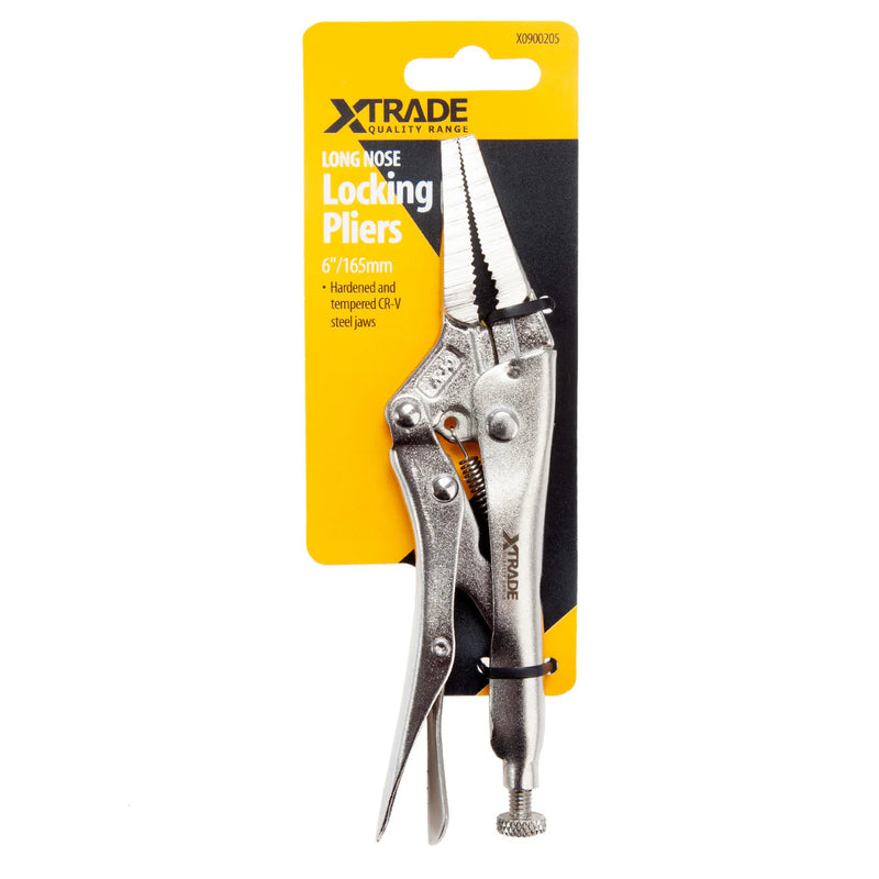 XTrade Long Nose Locking Pliers 6" / 165mm